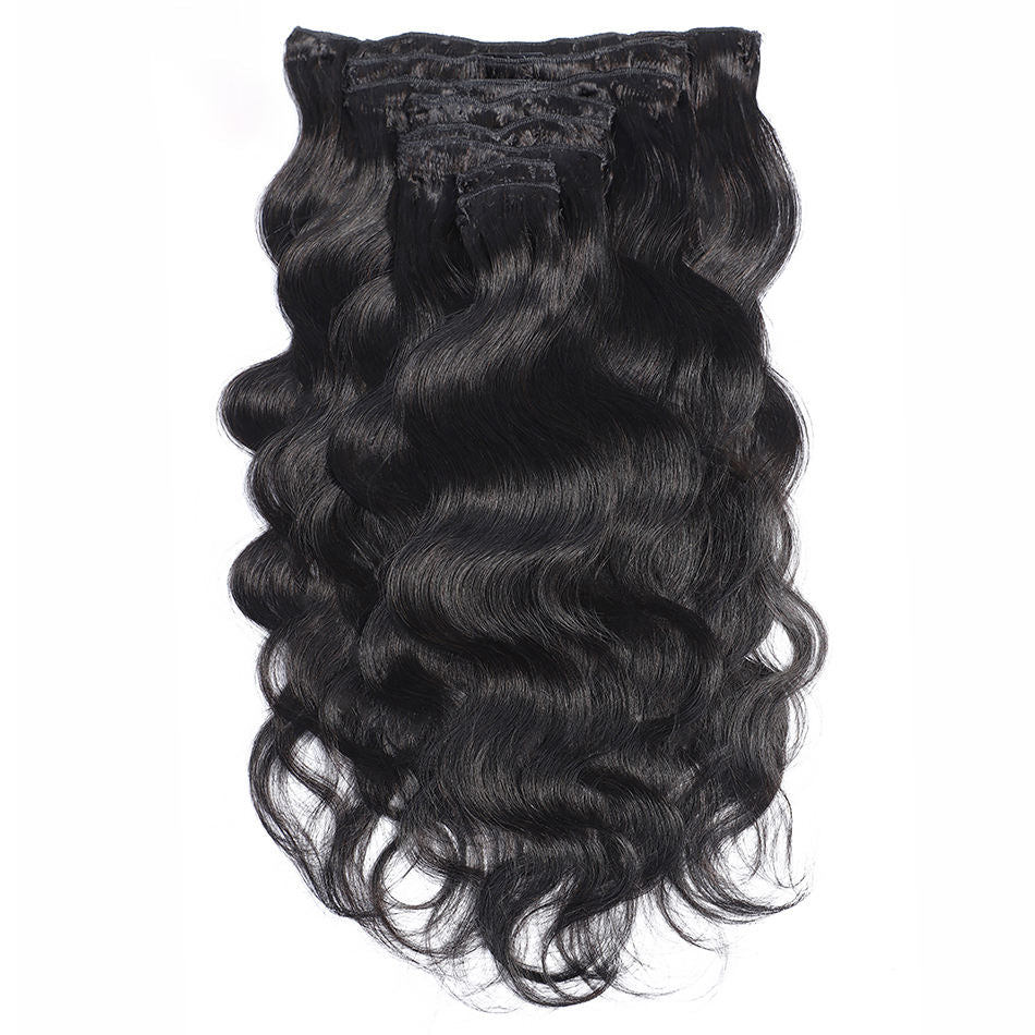 Raw Body Wave Clip-in Hair Extensions (Set of 8)